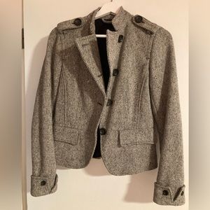 GAP black and white tweed jacket